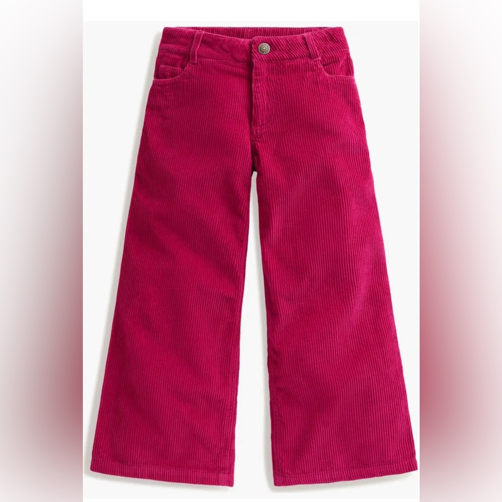 Mini Boden Vibrant Pink wide leg Corduroy Pants Size 4/5 years - Picture 1 of 8